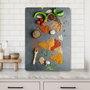 Hermia Tabla de Cortar de Vidrio Templado Multicolor 20 x 30 cm